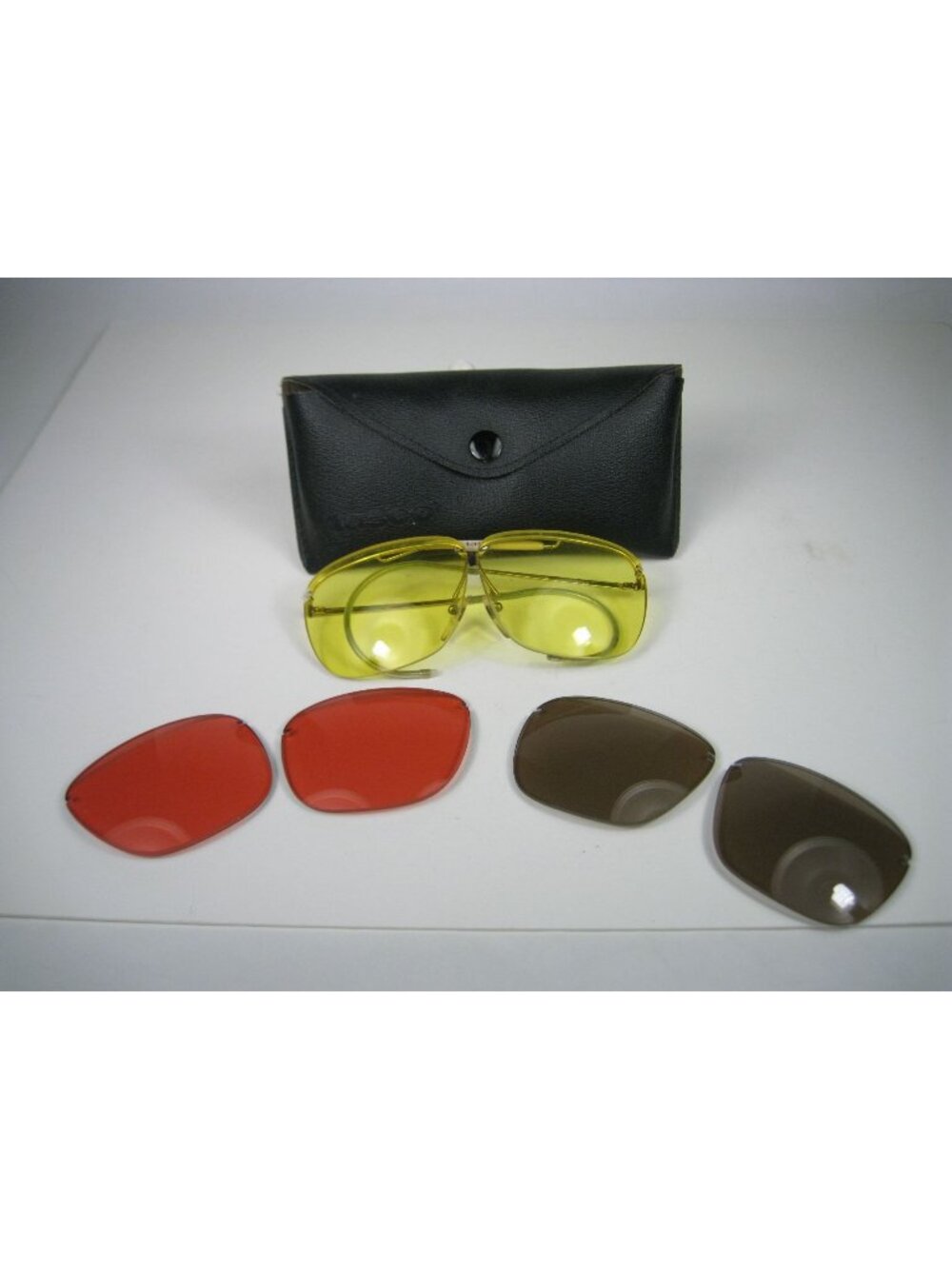 Tasco Interchangeable Lens Sunglasses Case Lenses Vintage Aviator Glasses